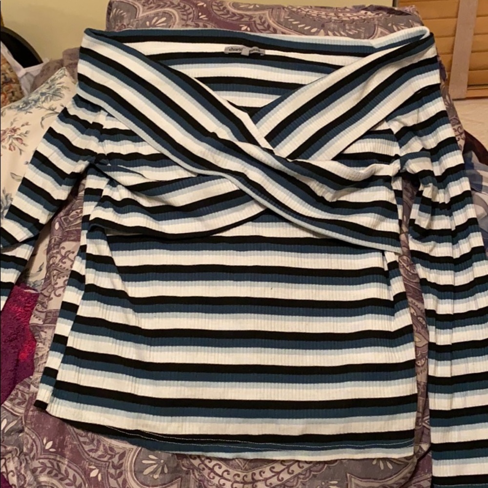 Stripped off the should top